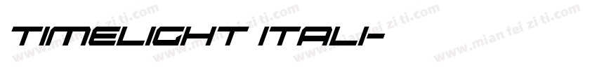 timelight itali字体转换